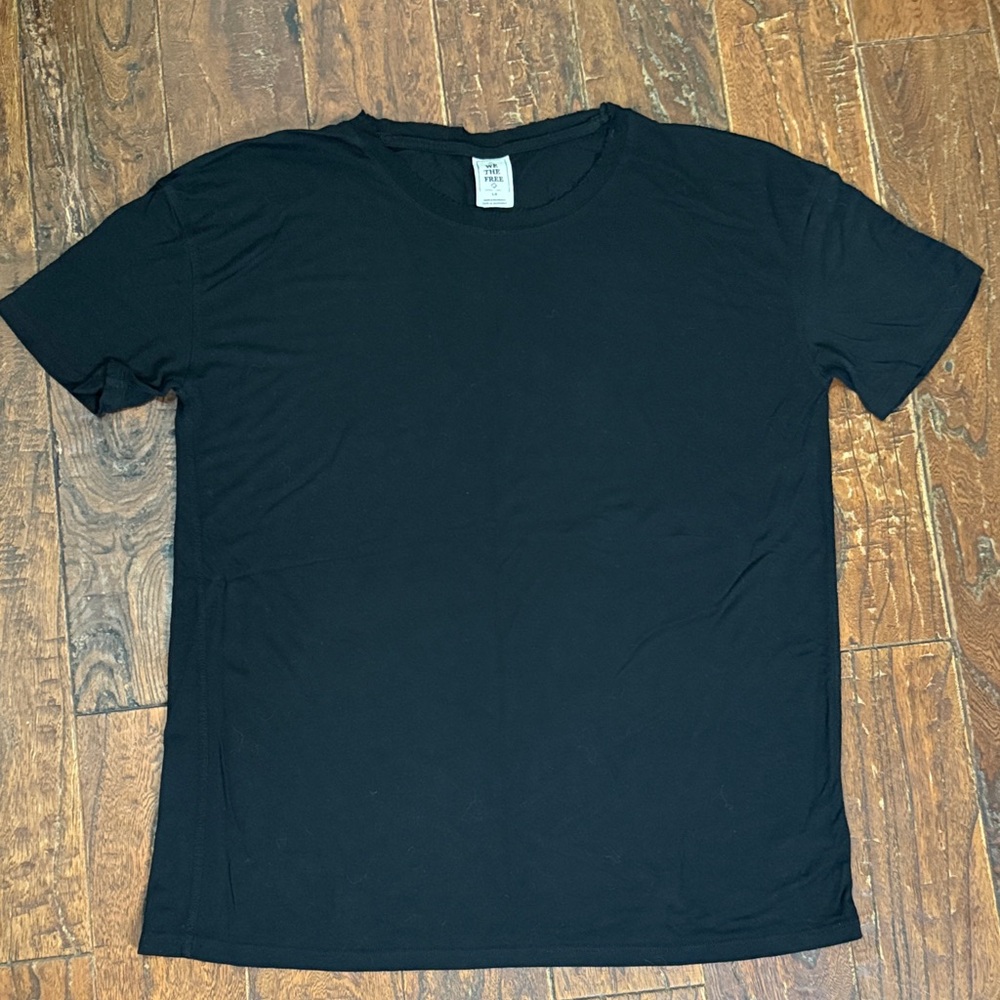 We The Free Oversized Black Short Sleeve Tee Sz L
